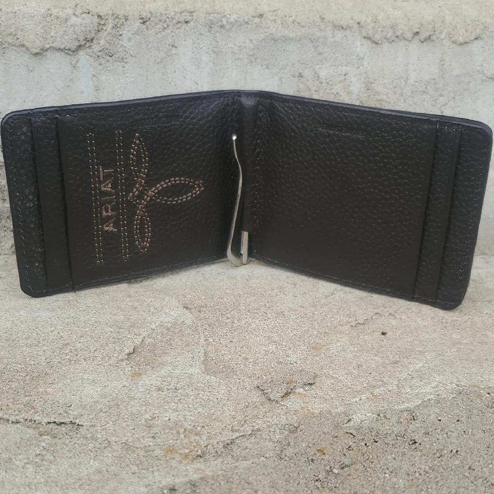 Ariat Black Leather Card Holder